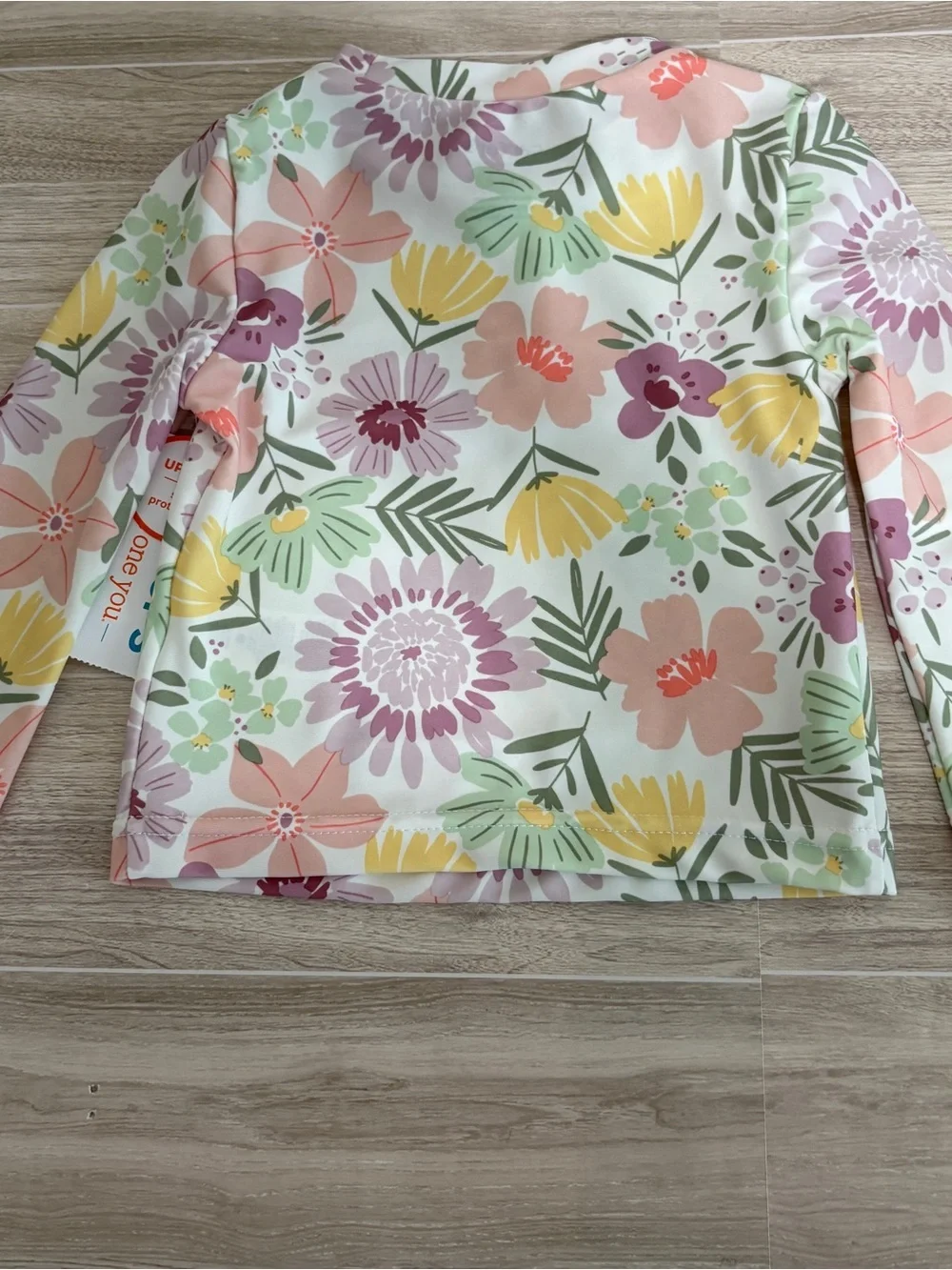 Carters Pink Floral UPF 50+ Swim Top